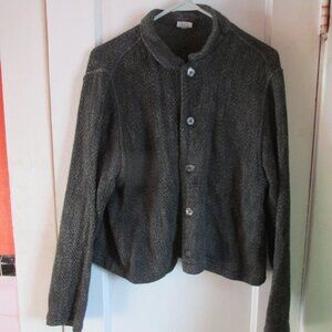 CP Shades Cotton Rayon Button Jacket Woven Cotton Rayon Size Small VTG